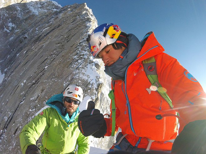 David Lama in Hansjorg Auer. FOTO: David Lama/Red Bull