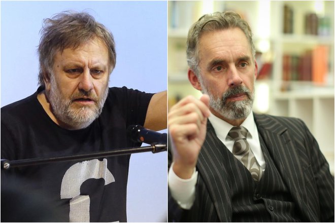 Je bil kdo zmagovalec? Kot je dejal Žižek, ko je v enem besednem dvoboju s Petersonom požel glasen aplavz, občinstvo srečanja nikakor ne sme gledati kot nekakšnega tekmovanja med dvema rivaloma, saj se oba poskušata na svoj način soočiti z zelo resnimi problemi. FOTO: Delo