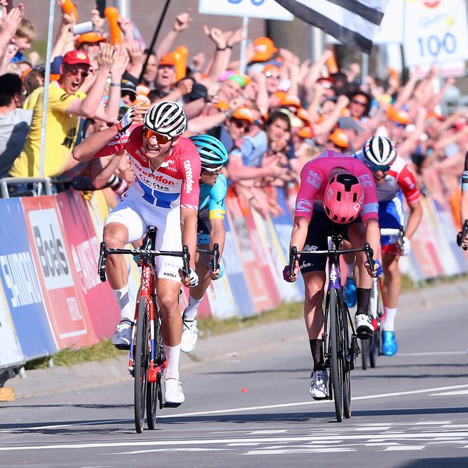 Mathieu van der Poel je obnorel nizozemsko občinstvo. FOTO: Amstel Gold Race