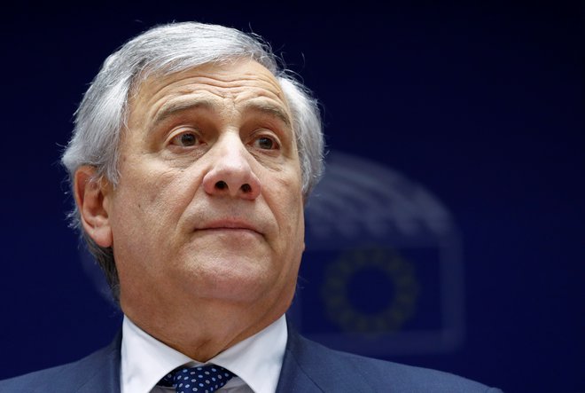 Antonio Tajani je februarja sprejel komisarkino povabilo, nato pa si je premislil. FOTO: Reuters