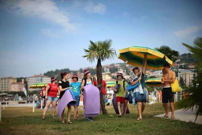 Portorož v višku poletne sezone. Foto Jure Eržen