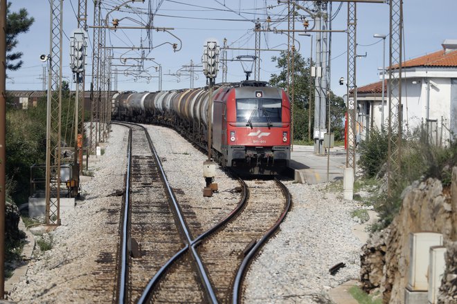 Sedanja proga med Koprom in Divačo ni bila predvidena za tako velike obremenitve v železniškem prometu, poleg tega pa predstavlja tudi veliko okoljsko grožnjo. Foto Uroš Hočevar