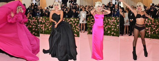 Lady Gaga v kreaciji Brandona Maxwella FOTO: Angela Weiss/ AFP