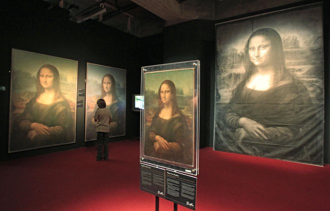 Leta 2013 je bila v Ljubljani na ogled največja svetovna potujoča razstava o Leonardu da Vinciju. FOTO Leon Vidic