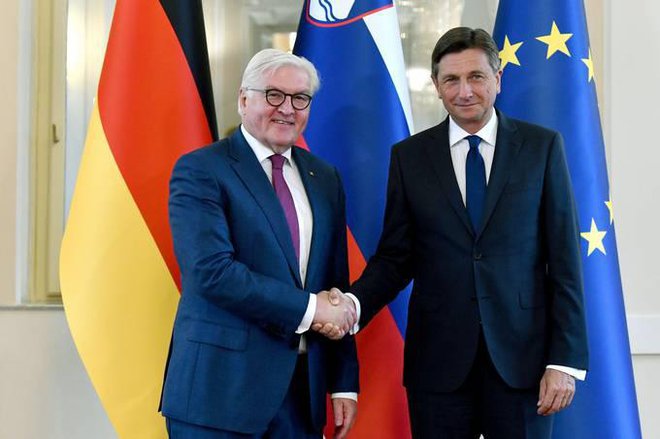 Nemški predsednik Frank-Walter Steinmeier se v Sloveniji mudi na dvodnevnem uradnem obisku. FOTO: Tamino Petelinšek/STA