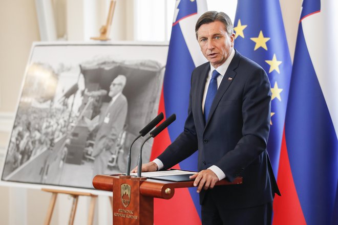 &raquo;Dajte no, predsednik Pahor, temeljito premislite o lastnih besedah.&laquo; Foto Uroš Hočevar