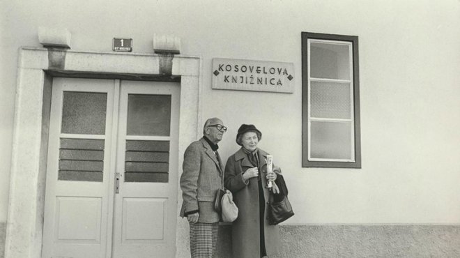 Avgust Černigoj in Karmela Kosovel Foto Marijan Zlobec