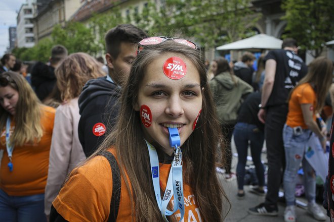 Maturantska četvorka v ljubljani. FOTO: Jože Suhadolnik