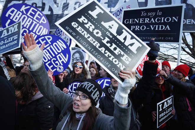 V Alabami bo najbrž kmalu začel veljati&shy; najbolj restriktiven zakon proti abortusu v Združenih državah. FOTO: Alex Wong/AFP
