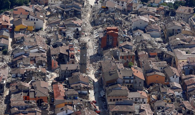 V Italiji so imeli v preteklih letih hude potrese. FOTO: Stefano Rellandini/Reuters