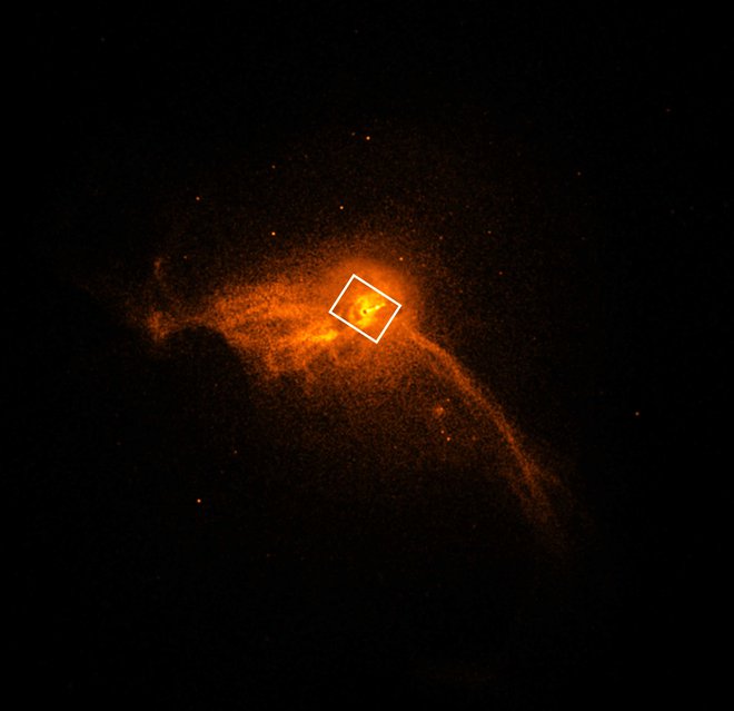 Zakonca Forman sta sodelovala tudi pri opazovanjih na rentgenskem observatoriju Chandra, ki je meril sevanje zdaj že razvpite supermasivne črne luknje v središču galaksije M87. Foto Nasa