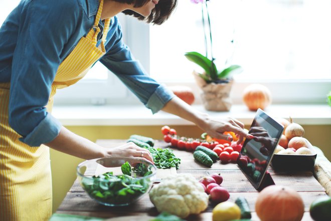 Woman cooking