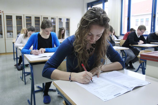 Poklicnim maturantom prehod na višjo raven izobraževanja ne bi smel biti povsem zaprt, vendar se lahko število tistih, ki opravljajo dodatni izpit iz splošne mature, do leta 2028 izenači s številom splošnih maturantov. FOTO: Leon Vidic