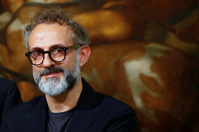 Massimo Bottura, kuhar, ki so mu prilepili oznako Jimi Hendrix med italijanskimi kuharji. Foto Reuters