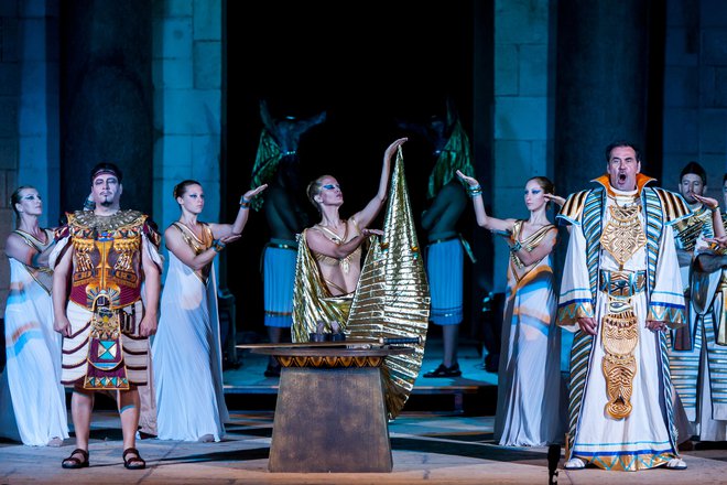 Aida je gotovo ena od najbolj znanih in največkrat izvajanih oper ne le v opusu Giuseppeja Verdija, temveč v celotni operni zgodovini. Fotografiji arhiv Festivala Ljubljana