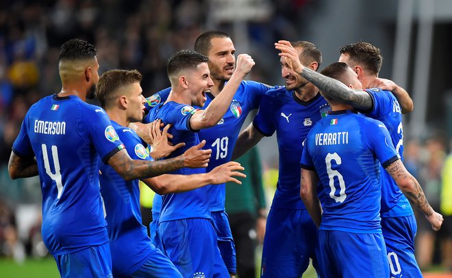 Marco Verratti je v 86. minuti zadel za veselje Italijanov. FOTO: Reuters