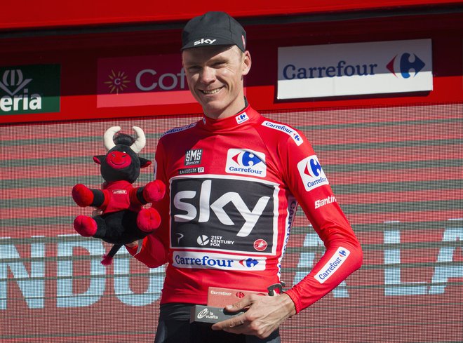 Chris Froome bo najverjetneje še obogatil svojo zbirko zmag na velikih tritedenskih dirkah, v kateri so že štirje Touri ter po en Giro in Vuelta. FOTO: AFP