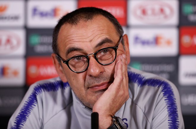 Maurizo Sarri se vrača v Italijo, tokrat bo sedel na klop Juventusa. FOTO: Reuters