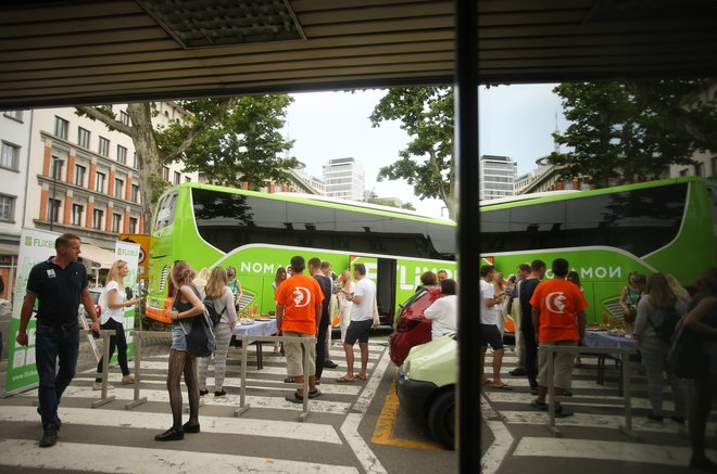 Ljubljana je pomembno križišče avtobusov hitro rastoče mreže Flixbus. FOTO Jure Eržen/Delo