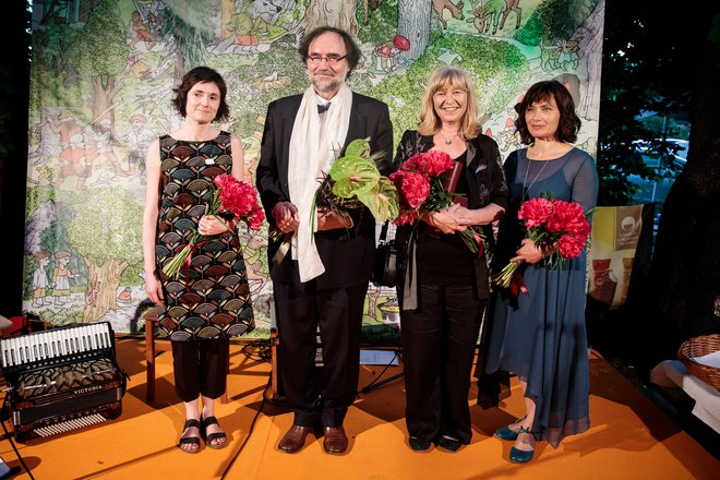 Levstikovi nagrajenci za leto 2019 (z leve): Ana Zavadlav, Boris A. Novak, Jelka Godec Schmidt in Anja Štefan FOTO: arhiv MKZ