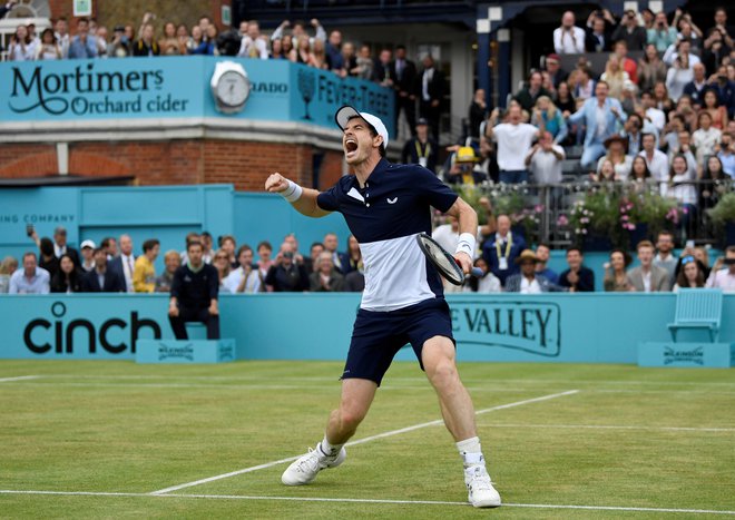 Potem ko se je dolgo časa boril z bolečinami v kolku, Andy Murray zdaj spet uživa na igrišču. FOTO: Reuters