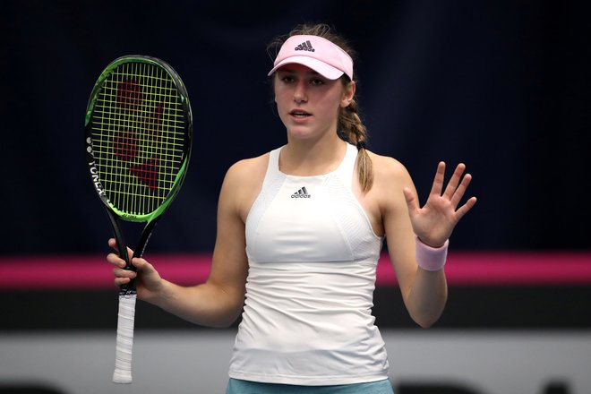 Kaja Juvan bo ena treh slovenskih debitantk v glavnem žrebu Wimbledona, potem ko je v prvem poskusu uspešno preskočila kvalifikacije. FOTO: Reuters