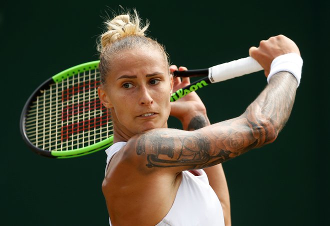 Polona Hercog je uspešno začela turnir na sveti travi. FOTO: Reuters