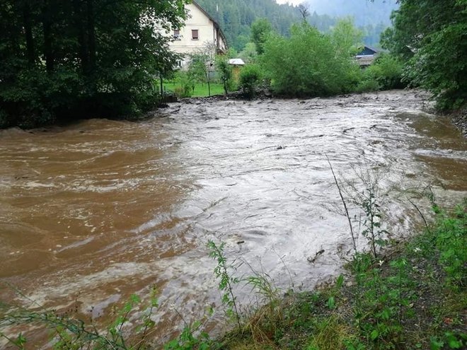 V tednu in pol je občino Mislinja prizadelo že drugo hudo neurje. FOTO: PGD Mislinja