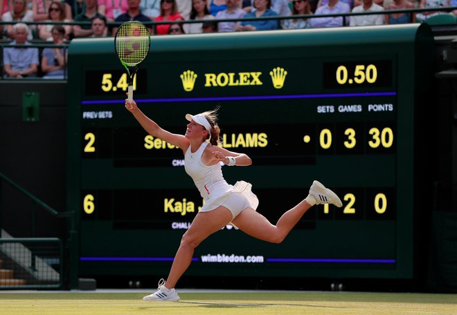 Kaja Juvan je bila takoj po dvoboju razumljivo razočarana, a se dobro zaveda, da se je odlično odrezala v dvoboju s Sereno Williams. FOTO: Reuters