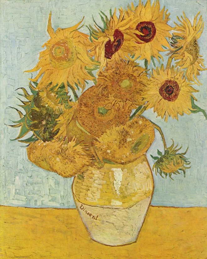 Sončnice Vincenta van Gogha FOTO: Van Goghov muzej Amsterdam