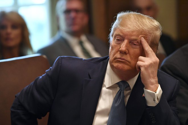 Ameriški predsednik Donald Trump. FOTO: Nicholas Kamm/AFP