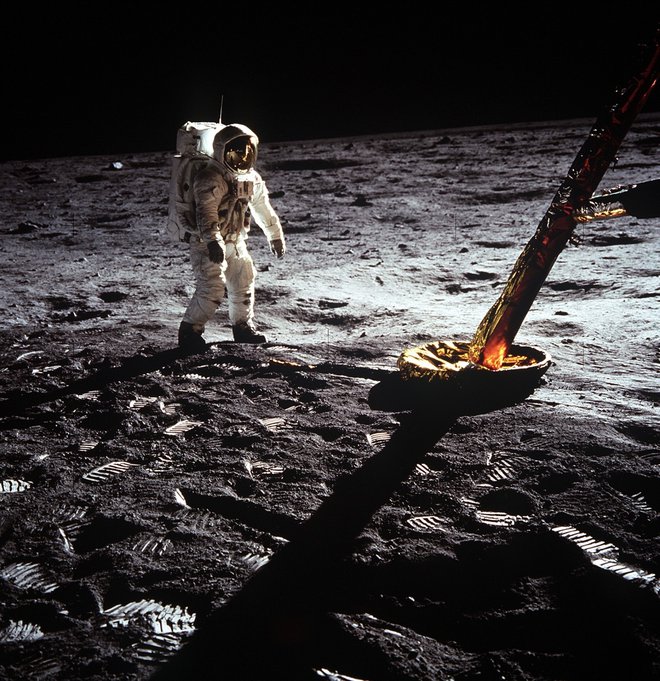 Buzz Aldrin na Luni. FOTO: Nasa