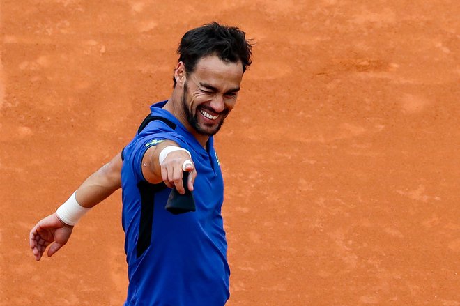 Fabio Fognini pri 32 letih dosega najboljše rezultate. FOTO: AFP