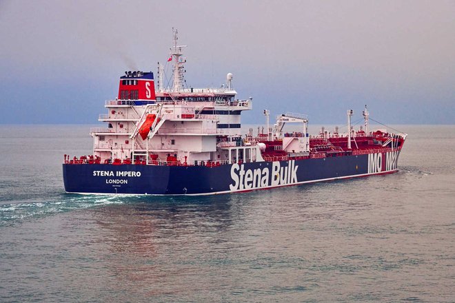 Posadka zajetega tankerja Stena Impero šteje 23 ljudi, nihče med njimi ni Britanec. FOTO:&nbsp;Reuters