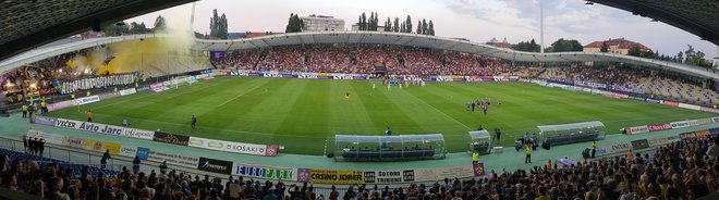 V Ljudskem vrtu se je zbralo približno 8000 navijačev Maribora. FOTO: Jernej Suhadolnik