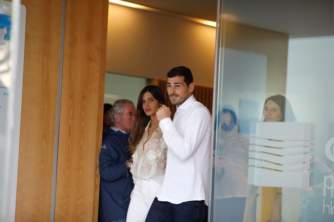 Iker Casillas in Sara Carbonero v Portu. Foto: Reuters