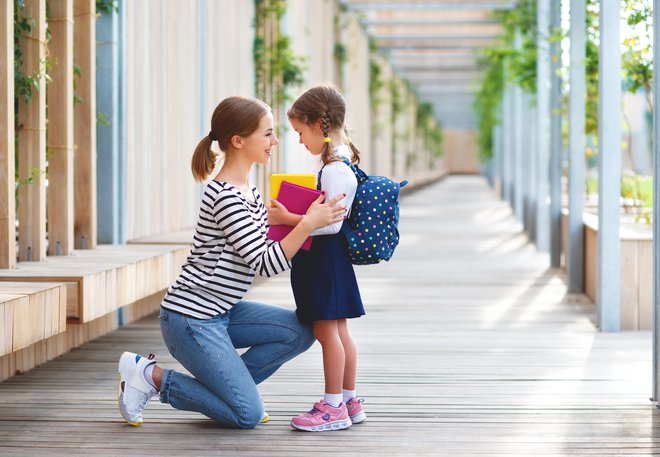 Poskrbite, da se bo otrok šole veselil, ne pa trepetal pred novo izkušnjo. FOTO: Shutterstock