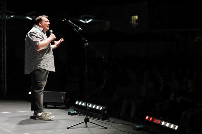 Na sliki Daniel-Ryan Spaulding. Panč festival. Ljubljana, 22. avgust 2019 Foto Leon Vidic/delo