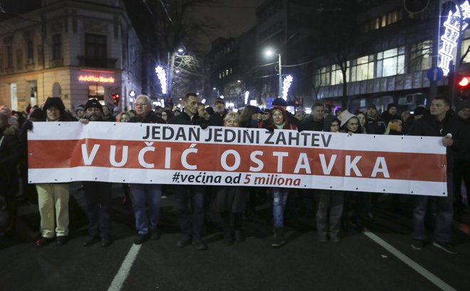 Opozicijski protesti proti vladajočim v državi v Srbiji niso prinesli sprememb. Foto Jože Suhadolnik