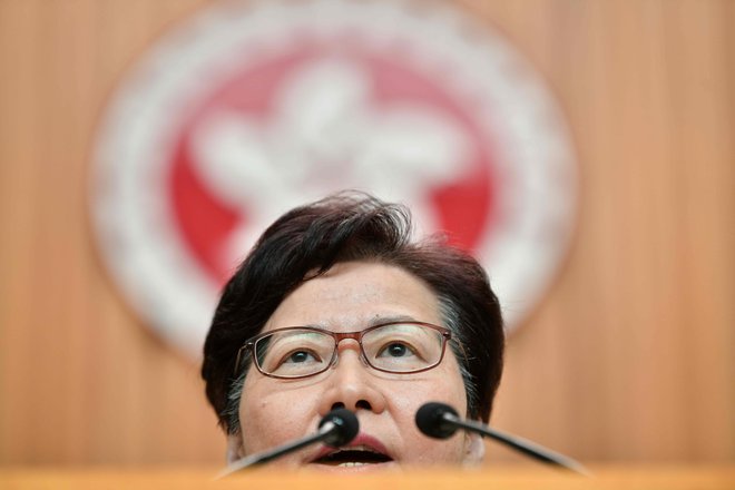 Carrie Lam. FOTO: AFP