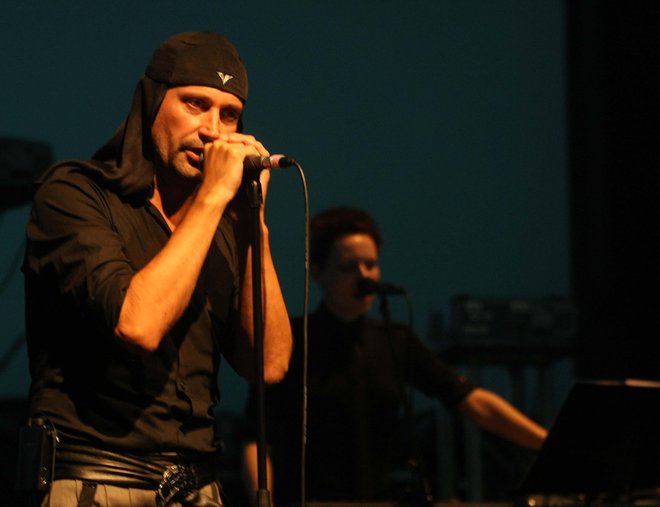 Laibach na otvorivenem koncertu v Kino Šiška 18. 9. 2009 Foto Tomi Lombar