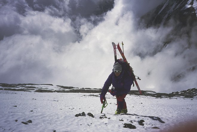 9. maj 1996, Davo na Everestu pod taborom 2, 7800 metrov visoko. FOTO: Viki Grošelj