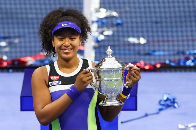 Japonka Naomi Osaka je po hudem boju prišla do druge zmage na OP ZDA, potem ko je bila najboljša tudi leta 2018.&nbsp; FOTO: Matthew Stockman/AFP