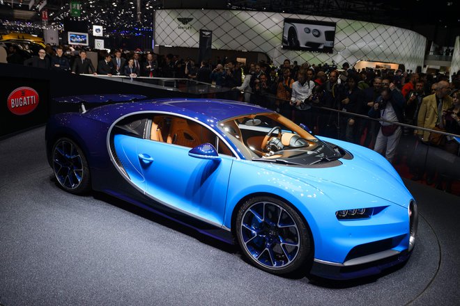 Bo Bugatti, na sliki je njegov aktualni model chiron, res prešel v navezo s hrvaškim Rimcem? FOTO:&nbsp;AFP