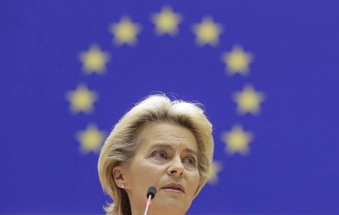 Predsednica evropske komisije Ursula von der Leyen Foto: Olivier Hoslet/AFP
