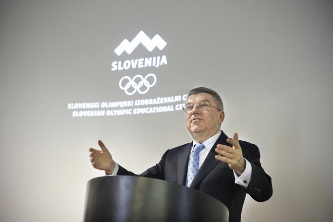 Thomas Bach je obiskal slovenske kandidate za nastop na olimpijskih igrah v Tokiu. FOTO: Leon Vidic/Delo
