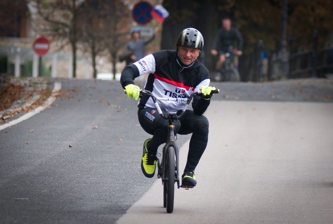 <strong>Damijan</strong> je že stari znanec tovrstnih podvigov, saj je z kolesom BMX prekolesaril že 600 kilometrov od Ljubljane do Dubrovnika. FOTO: Bruno Sedevčič