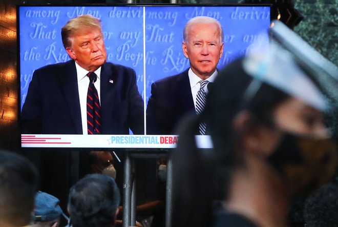 Prva predsedniška debata v Clevelandu. FOTO:&nbsp;Mario Tama/Getty Images/AFP