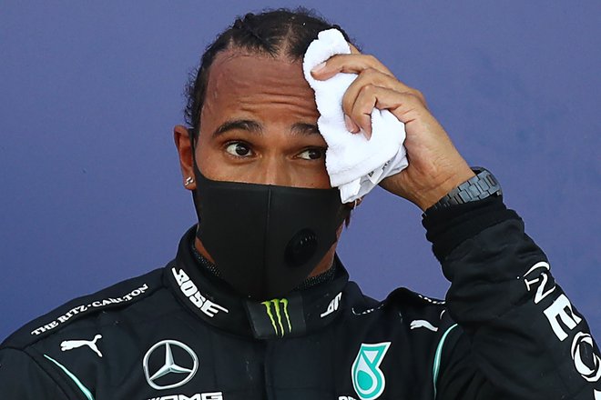 Lewis Hamilton je na najboljši poti k sedmemu naslovu svetovnega prvaka v formuli 1. FOTO: Bryn Lennon/AFP