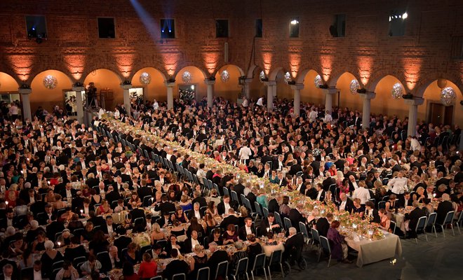 Tradicionalnega banketa v mestni hiši v Stockholmu letos ne bo. Foto TT News Agency/Anders Wiklund via Reuters